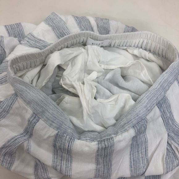 Elodie high waist pleated striped crop pants. Med - Picture 7 of 8